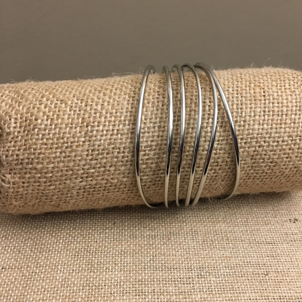 Cookie Lee Silver Bangles